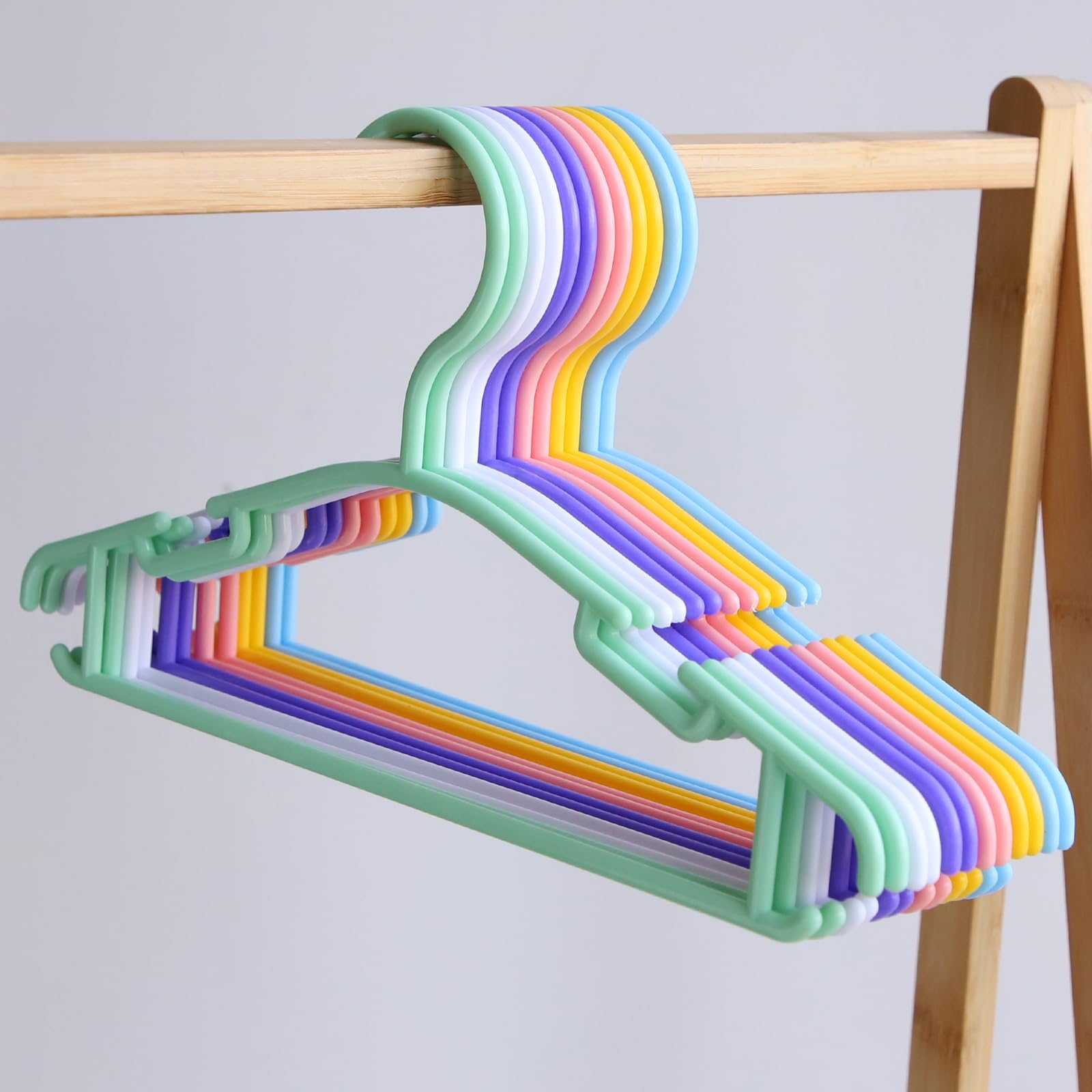 Northern Brothers 60-Pack Plastic Kids Hangers - Durable Baby & Toddler Clothes Hangers for Nursery, Closet Organization - Perfect for Baby Shower Gifts & Children's Wardrobe Storage