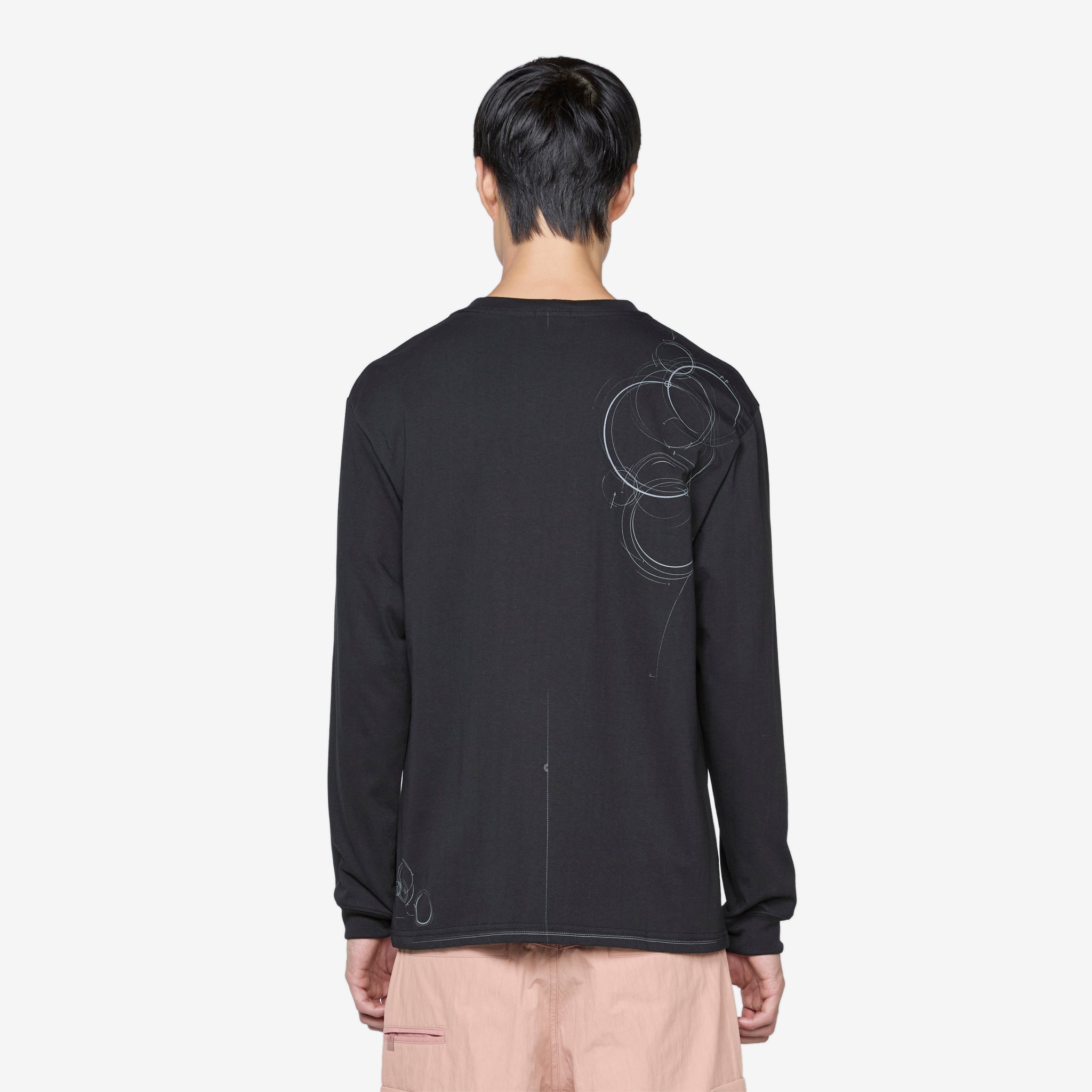 Ep.5 01 Long Sleeve Black T-Shirt for Men - Comfortable Cotton Crewneck Shirt for Casual Wear, Work & Everyday Outfits