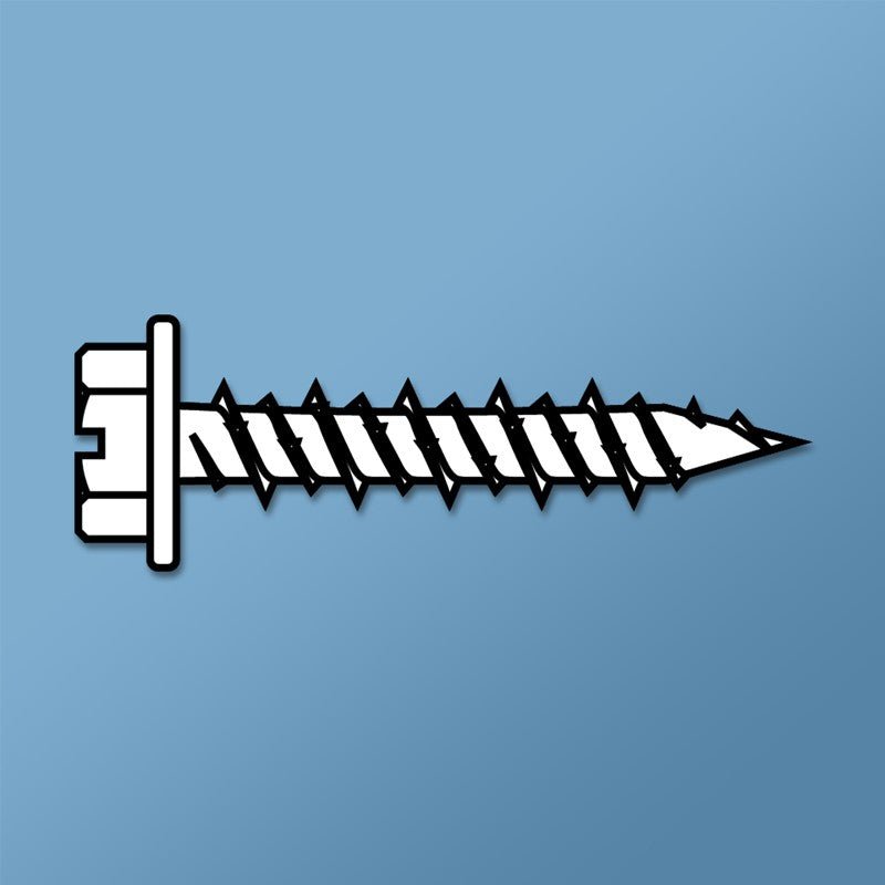 CON Concrete Screws with Hex Washer Head - 5/16 Hex Size, Blue Guard Coating for Superior Corrosion Resistance - Perfect for Concrete, Brick, and Masonry Projects