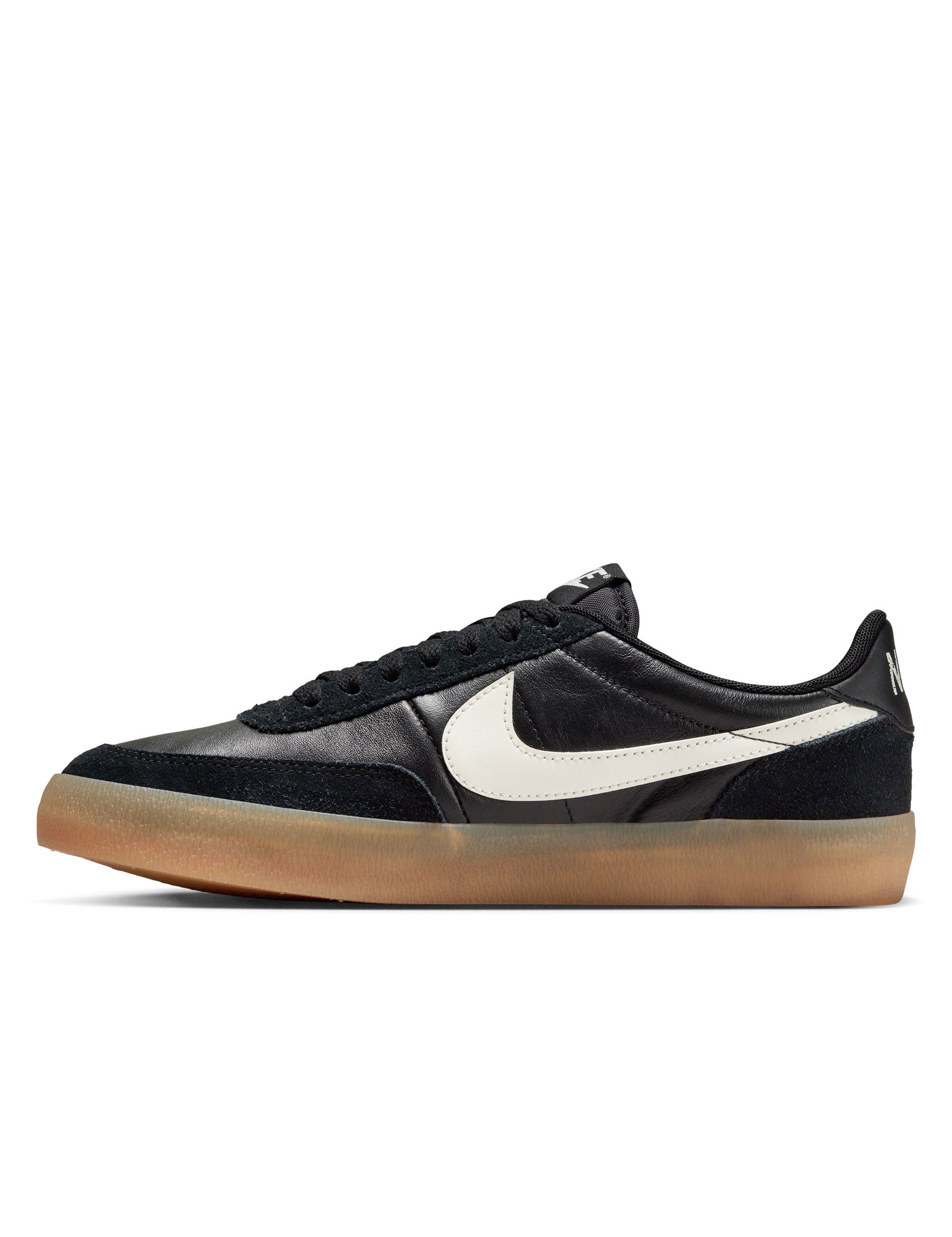 Nike Killshot 2 Leather Sneakers - Black/Gum & Yellow/Sail Colorway | Classic Court Shoes for Men | Perfect for Casual Wear, Office Style & Everyday Fashion