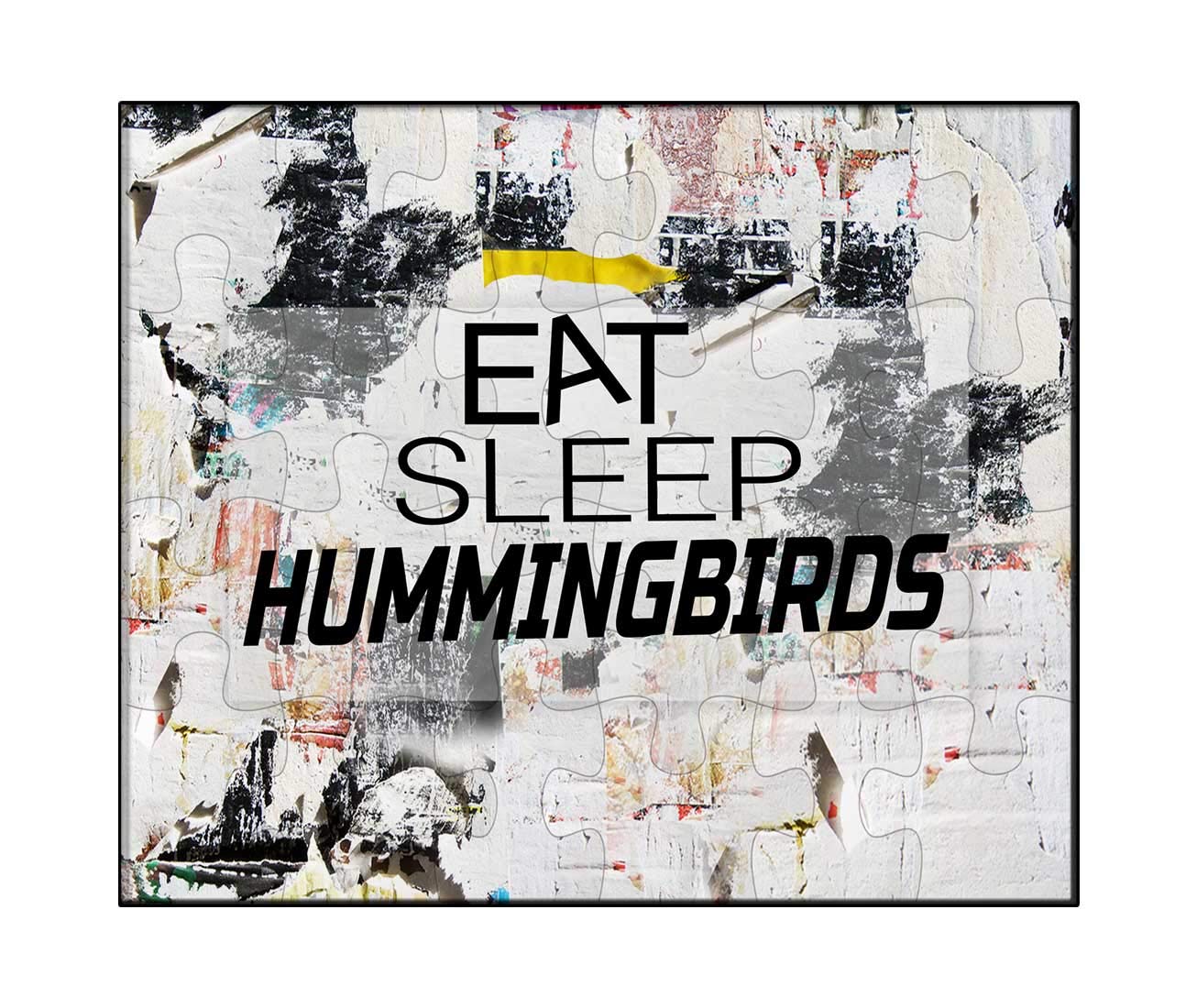Makoroni - EAT Sleep Hummingbirds 80-Piece Animal Jigsaw Puzzle for Adults & Kids, Fun Family Game Night Activity, Home Decor & Gift Idea (DesU35)
