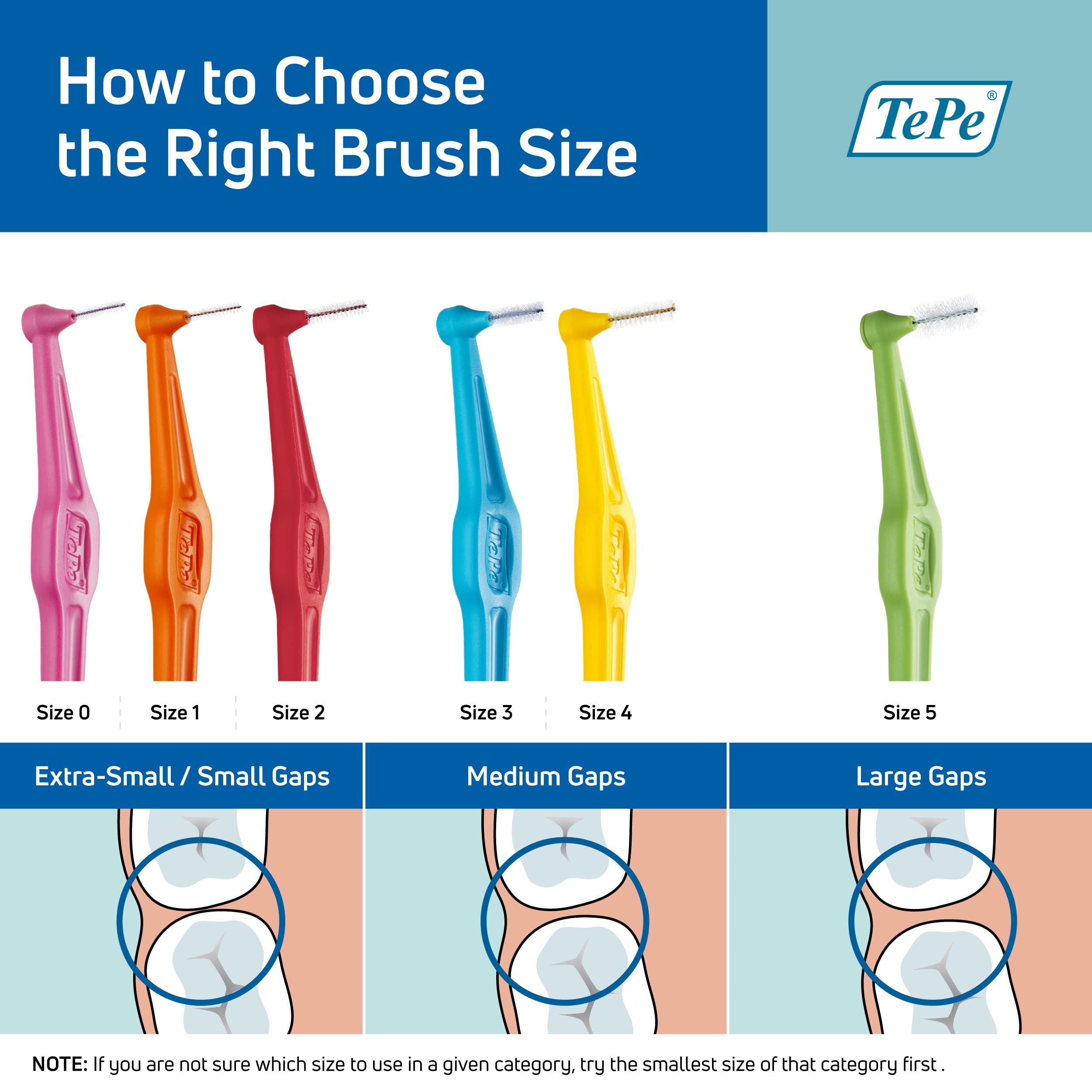 TePe Angled Interdental Brushes - Pack of 6 | Professional Dental Cleaning Tools for Plaque Removal | Perfect for Braces, Bridges & Tight Gaps | At-Home & Travel Oral Care Solution