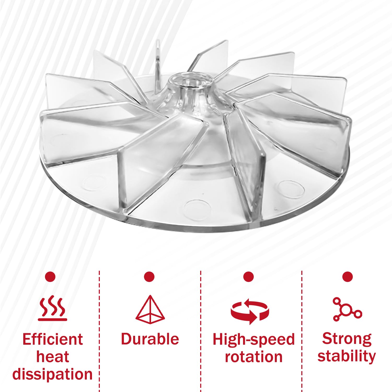 Eureka Sanitaire 12988 Vacuum Cleaner Replacement Plastic Impeller Motor Fan - 4 Pack - Compatible with Eureka 12988 Model - Perfect for Home Cleaning & Vacuum Maintenance