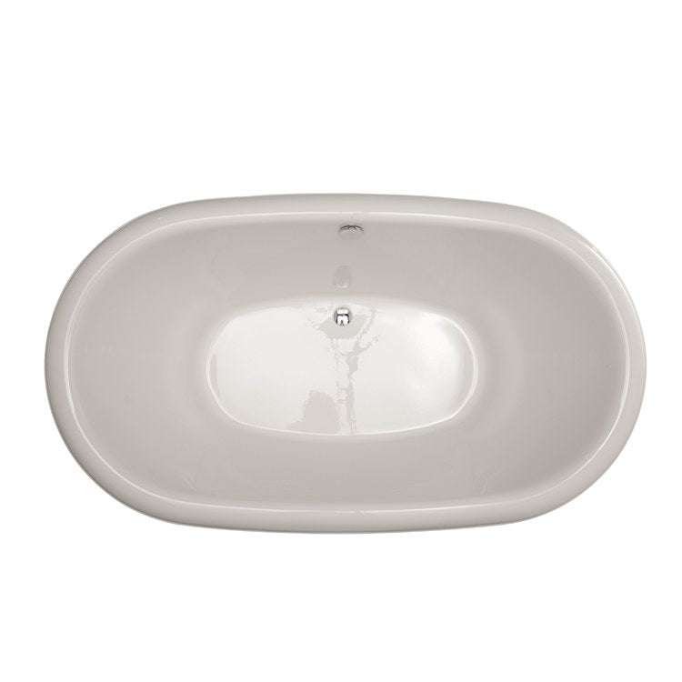 Marissa Drop-In Acrylic Air Tub - 70 x 40 x 25 Inch Oval 8-Jet Soaking Bathtub | Designer Collection for Luxury Bathroom Spa Experience
