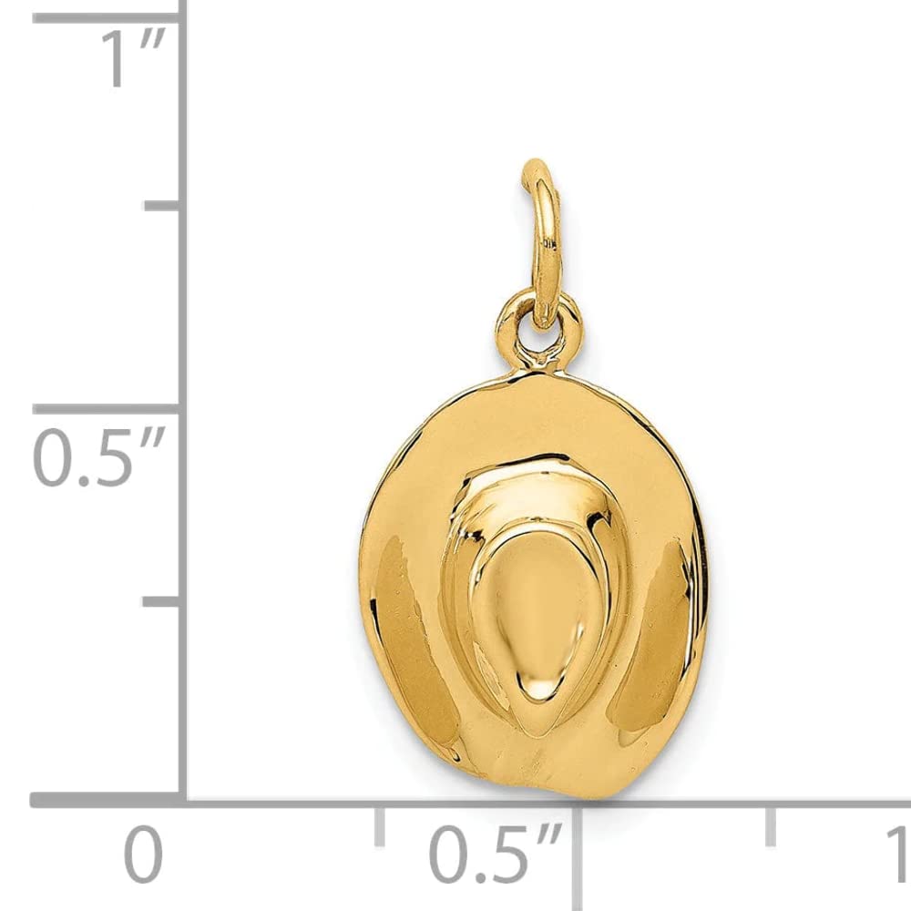 14K Gold Hat Charm - Elegant & Durable Core Gold Hat Jewelry for Baseball Caps & Fashion Accessories | Perfect for Gifts, Parties & Everyday Wear