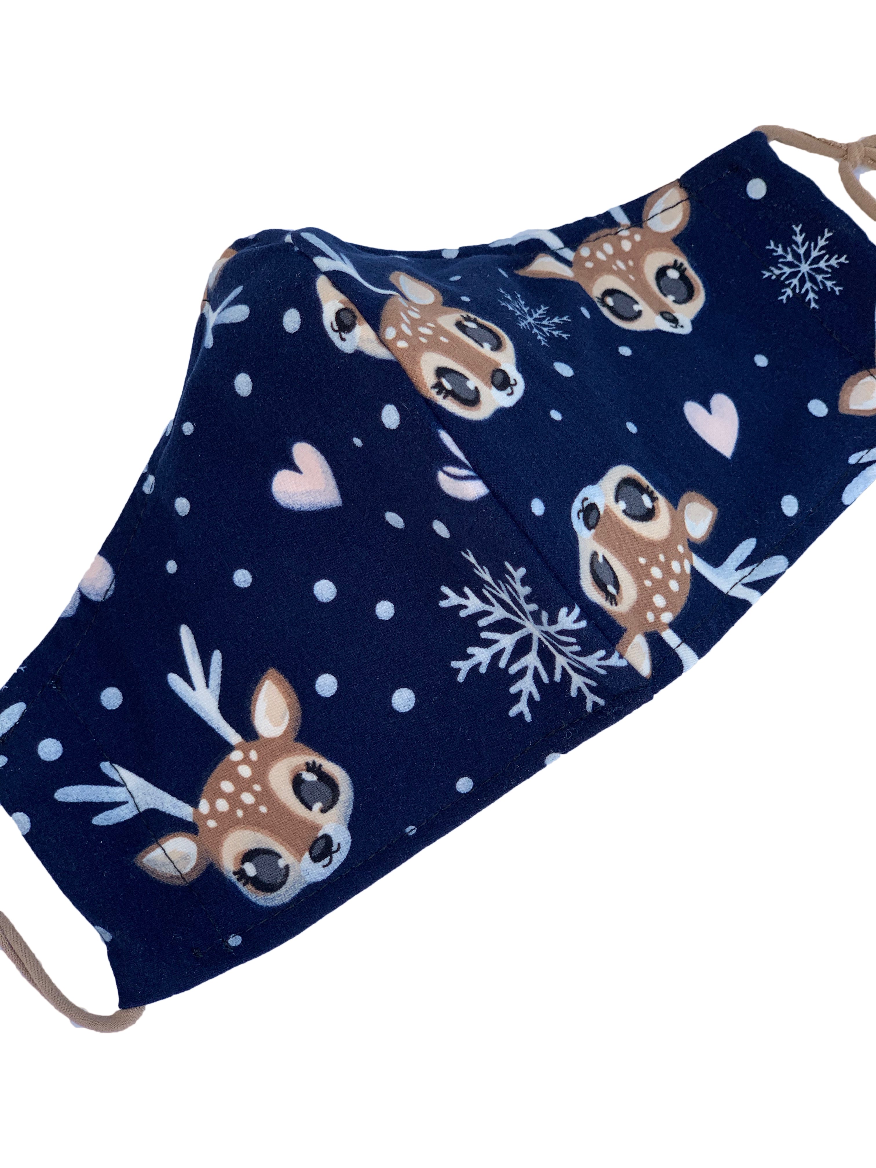 Dashing Doe Face Mask - Reusable & Breathable Cloth Face Covering for Women & Men - Perfect for Daily Wear, Travel, and Outdoor Activities