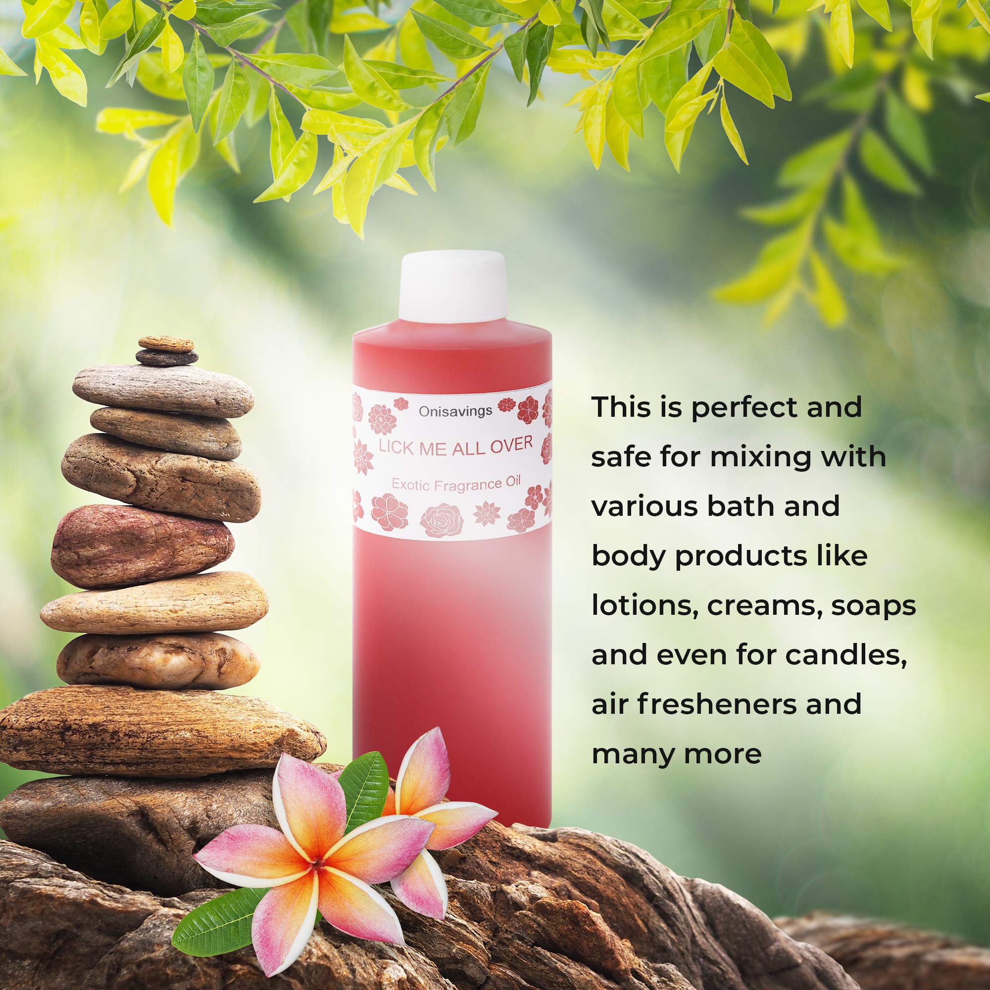 Lick Me All Over Fragrance Oil - 10oz Premium Essential Oil for Body, Candles, Soaps & Lotions | Long-Lasting Scent for DIY Crafts, Aromatherapy & Personal Care