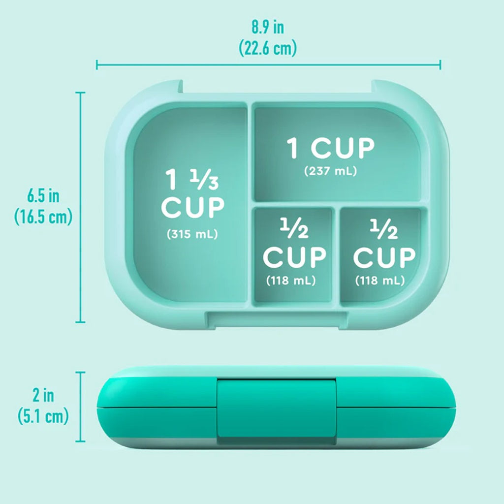 Bentgo Kids Leak Proof Bento Lunch Box - Aqua Color | Insulated Food Container for School, Picnics & Travel | BPA-Free & Durable