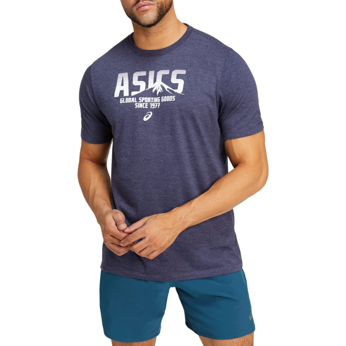 ASICS Men's 1977 MTN TEE - Vintage-Inspired Running Shirt for Men | Lightweight & Breathable Athletic Top for Jogging, Gym & Casual Wear