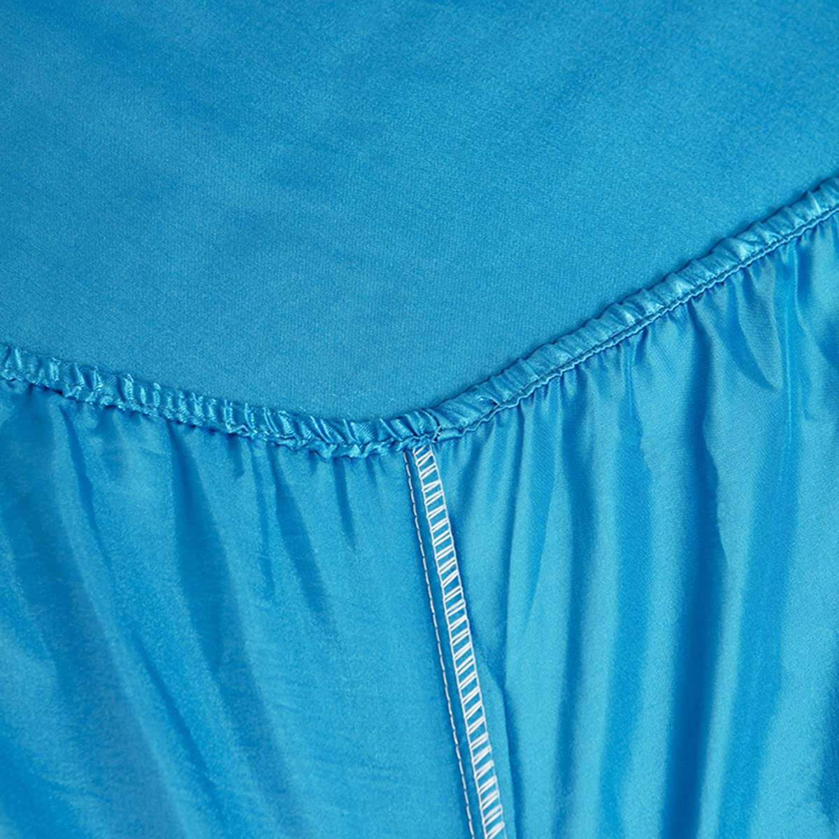 Premium Queen Fitted Sheet - Deep Pocket Microfiber Bottom Sheet - Fade & Shrink Resistant, Durable & Easy Care (1 Piece, No Pillowcases) - Perfect for Guest Rooms, Dorms & Luxury Bedding (Queen Size, Blue, 2-Pack)