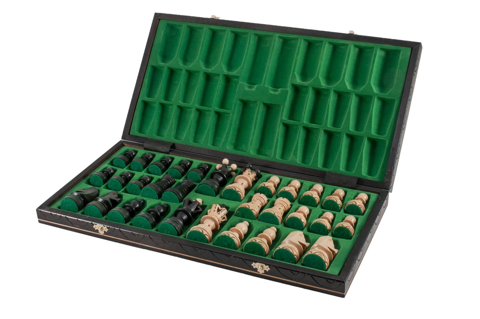 Premium Carpathian Wooden Travel Chess Set with Folding Board - Portable Chess Game for Camping, Travel & Outdoor Adventures