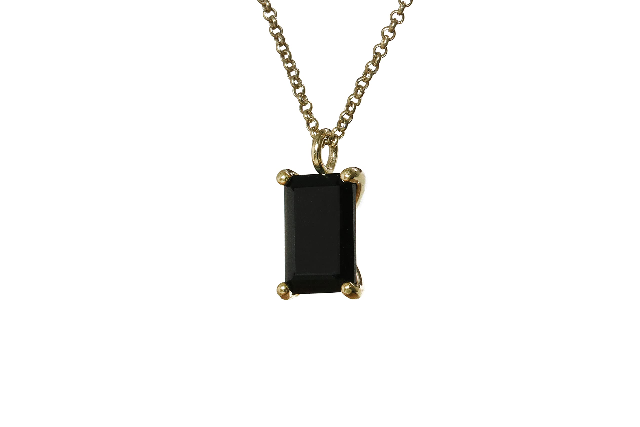 Handmade Black Onyx Necklace – Custom Birthstone Jewelry & Protection Crystal Pendant – Adjustable Chain & Material – Gift Box Included – Perfect for Spiritual Healing, Meditation & Everyday Elegance