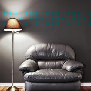 Teal Room Dot Decals - Self-Adhesive Wall Stickers for Nursery, Kids Bedroom & Playroom Decor - Perfect for DIY Home Decor and Wall Art Projects