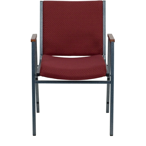 Heavy Duty FLASH HERCULES Series Stackable Fabric Chairs with Arms - Durable Conference & Event Seating for Offices, Banquets, and Classrooms