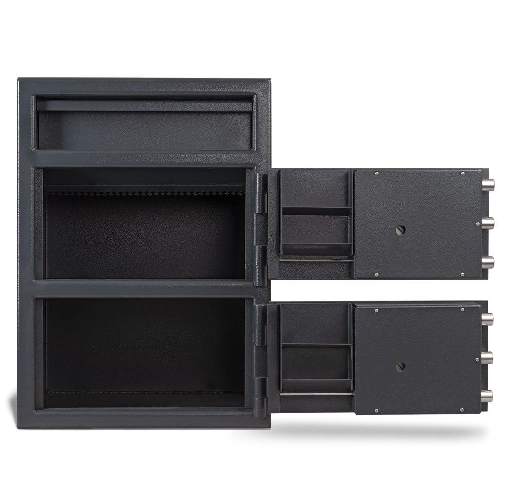 AMSEC MM2820 Top Drop ESL Audit Double Door Deposit Safe with ESL Audit Lock - Secure Cash Handling for Retail Stores & Banks