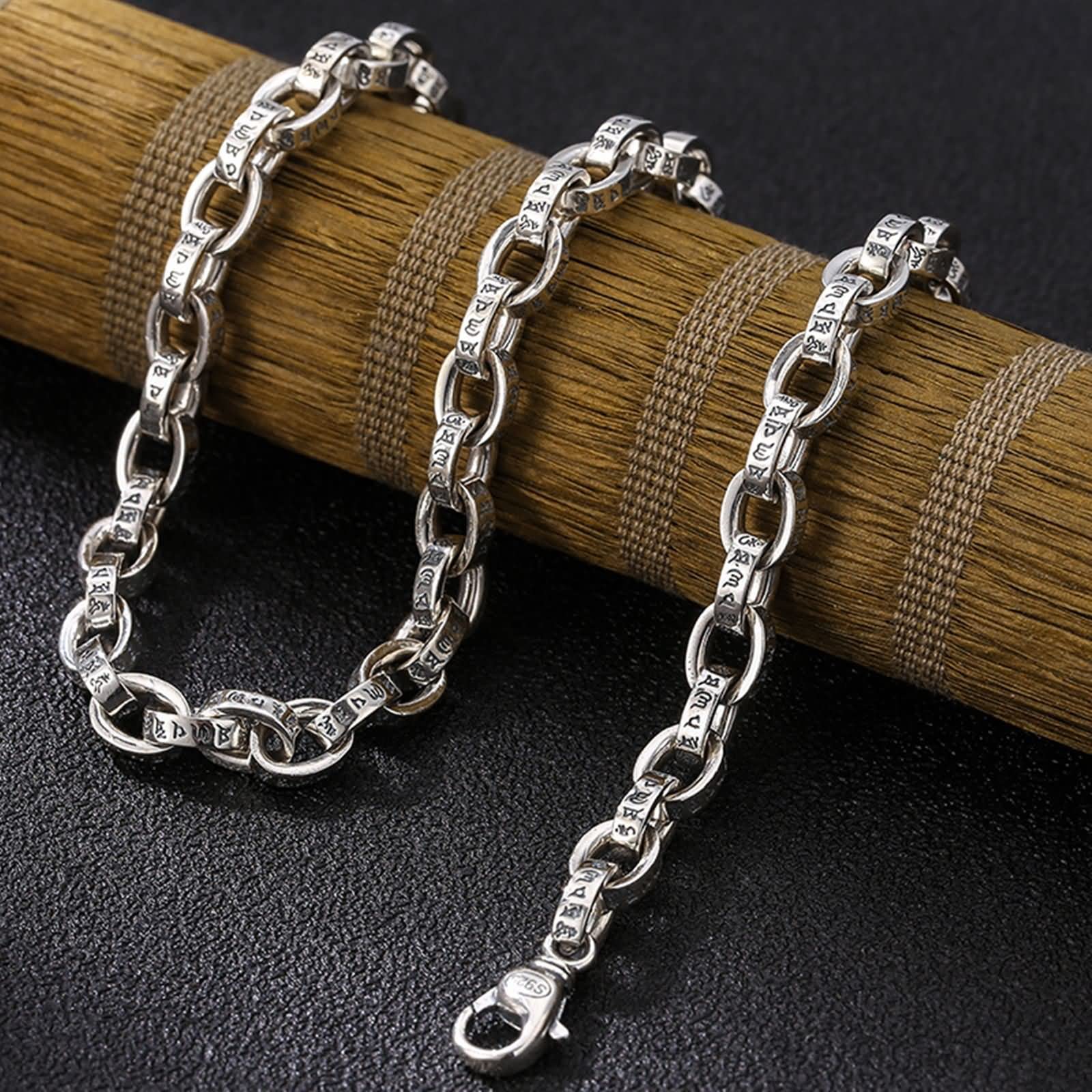 Sterling Silver Men's Necklace - 8.5mm Width Rolo Chain with Spring Ring Clasp (20-28 Inch Adjustable) | Fashion Jewelry for Men, Gifts for Him, Wedding, Anniversary & Everyday Wear