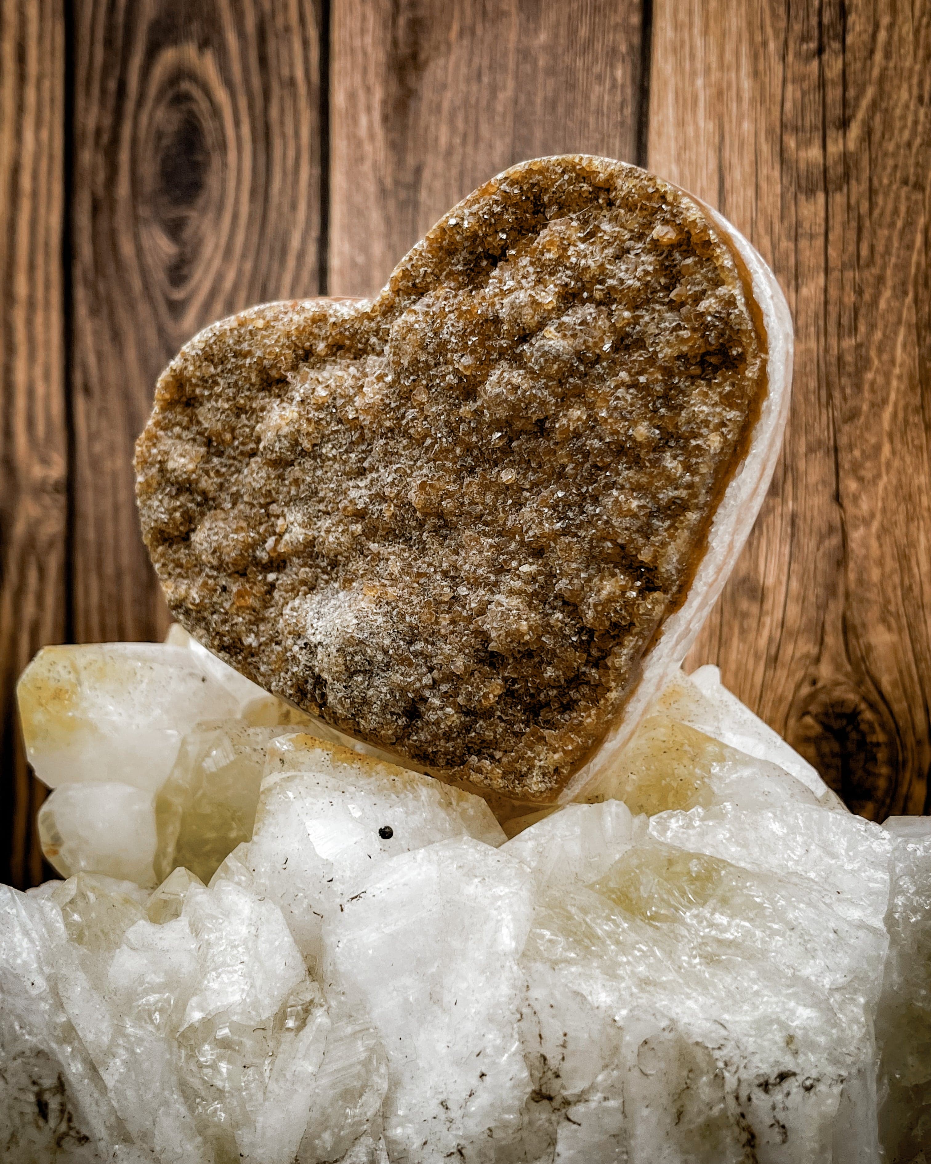 Natural Citrine Heart Cluster Pendant Necklace - Healing Crystal Jewelry for Love & Positivity | Perfect for Meditation, Gifts & Spiritual Healing