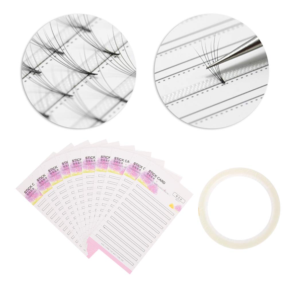 Professional Eyelash Extension Fan Holder - False Eyelash Storage Card for Volume Lashes | Beauty Makeup Organizer for Salon & Home Use | Stylish Lash Fan Paper Card for Easy Application & Organization