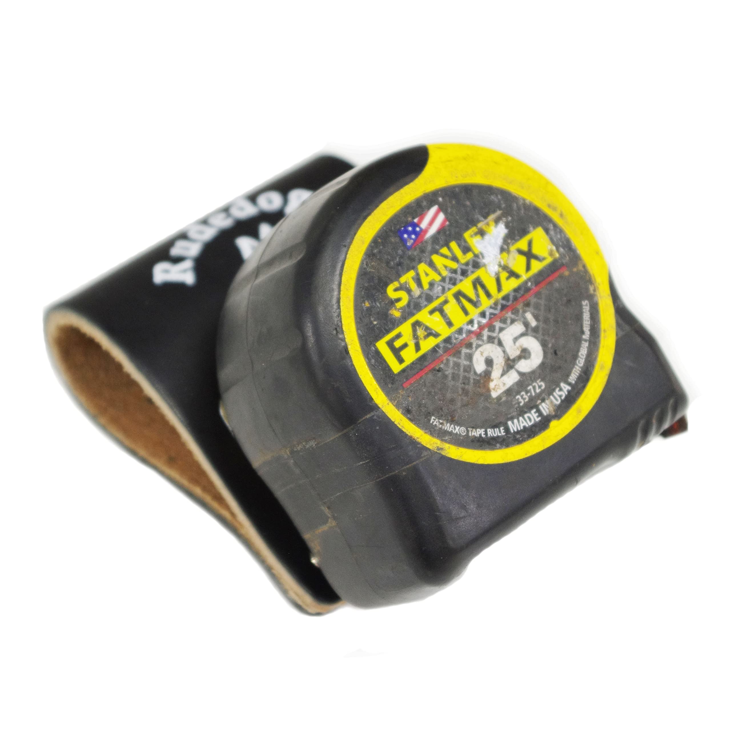 Rudedog USA #3012 - Heavy Duty Tape Measure Holder with High Mount, Durable Belt Clip for Carpenters, Electricians & Construction Workers - Perfect for Tool Belts & Workwear Accessories