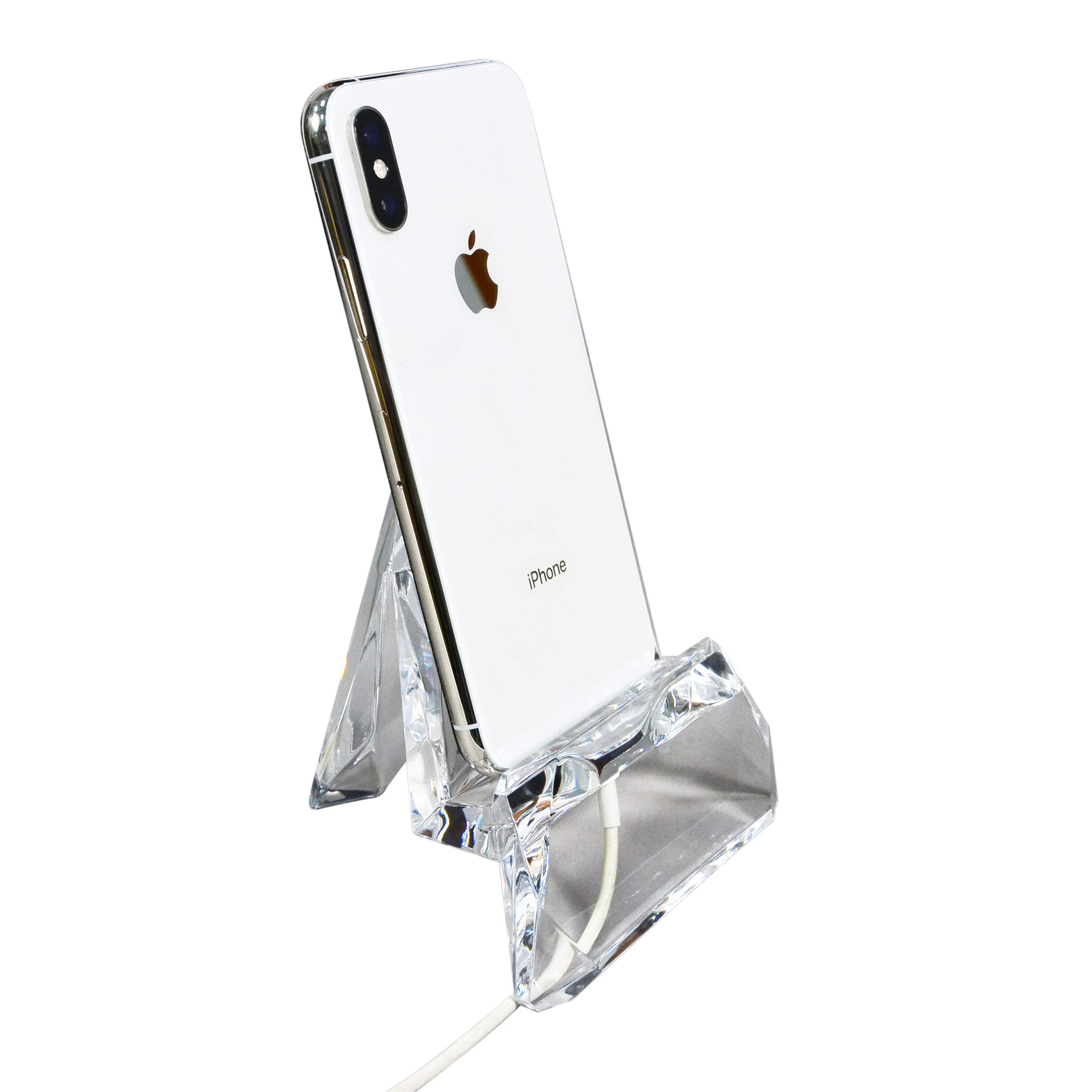 Clear Acrylic Phone Stand & Tablet Holder - Adjustable Desk Organizer for Office, Home, and Travel | Perfect for Video Calls, Reading, and Hands-Free Viewing