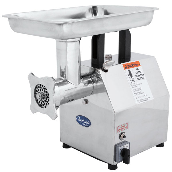 Globe CM12 Electric Meat Grinder - Heavy Duty Stainless Steel for Home Kitchen, Sausage & Burger Making - Perfect for Grinding Beef, Pork, Chicken & More