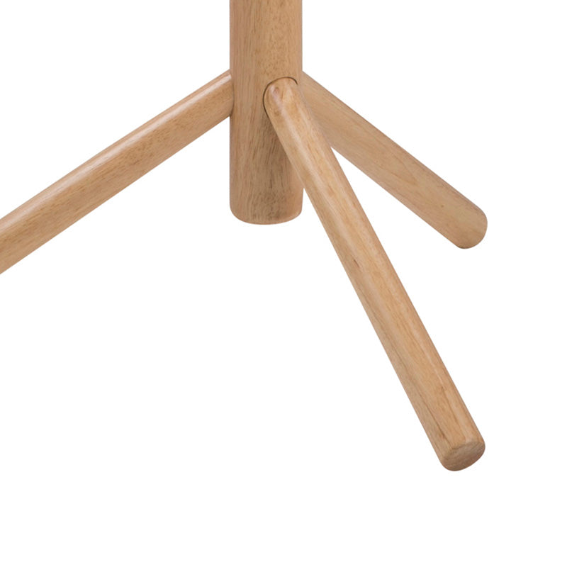 BRENER Wooden Coat Stand - Natural Wood Coat Rack with Hooks for Hats, Jackets & Bags | Perfect for Entryway, Bedroom, or Office Organization
