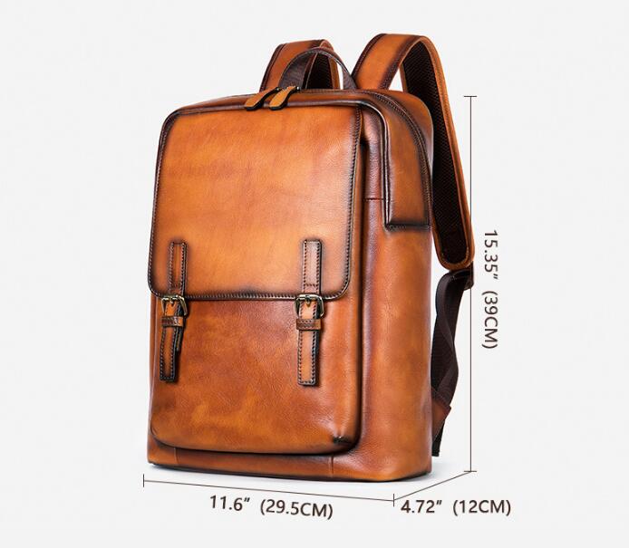 Genuine Leather Backpack for Women - Stylish & Durable Laptop Backpack for Work, Travel & College - Perfect for Commuting, Business Trips & Everyday Use