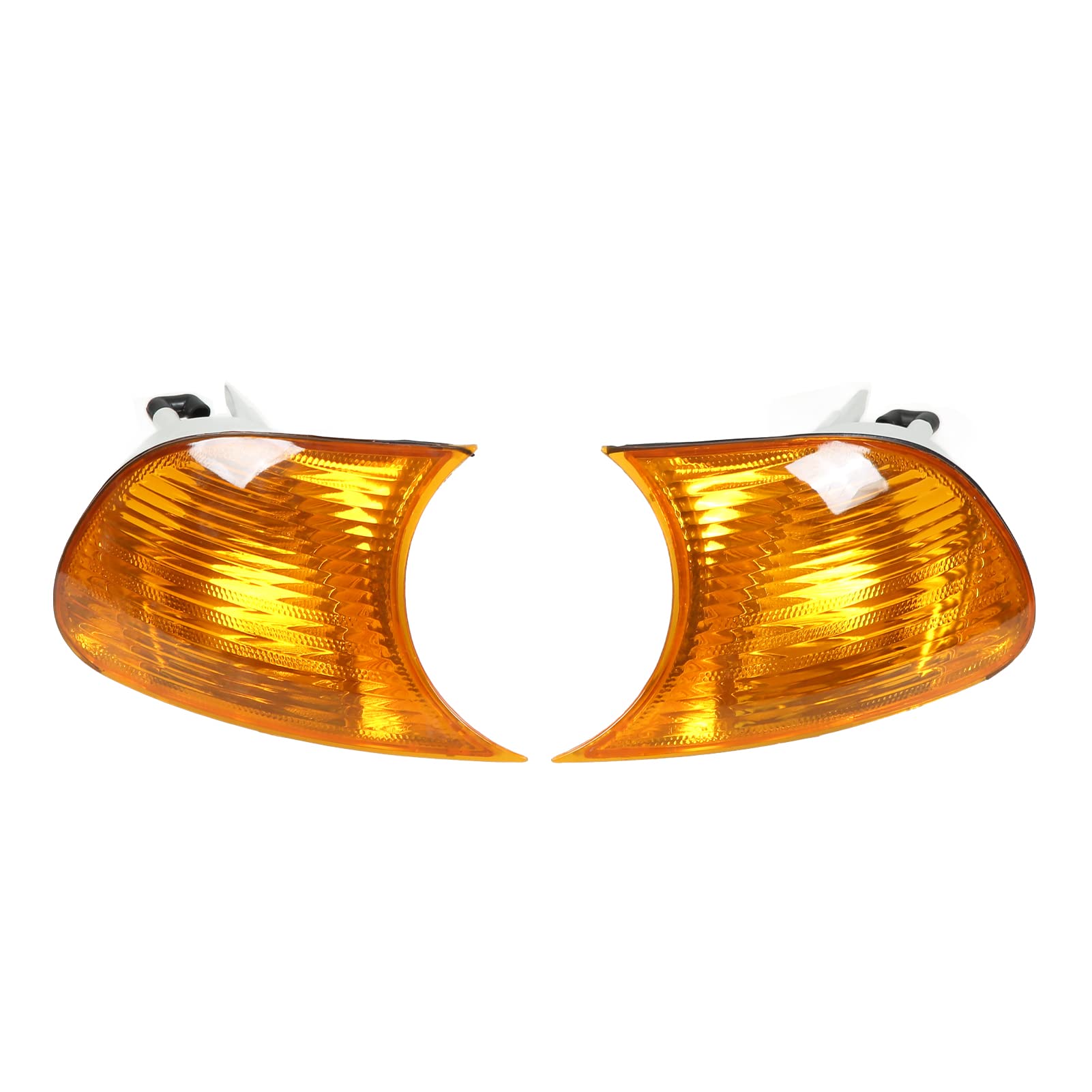 Qinlorgo Amber Turn Signal Light - Durable Construction, Easy Installation, OE Standard for Car Front Corner Lights (Left & Right) - Perfect for Car Maintenance & Replacement - Fits Models 63126904299 & 63126904300 - Ideal for Night Driving & Enhanced Vehicle Safety
