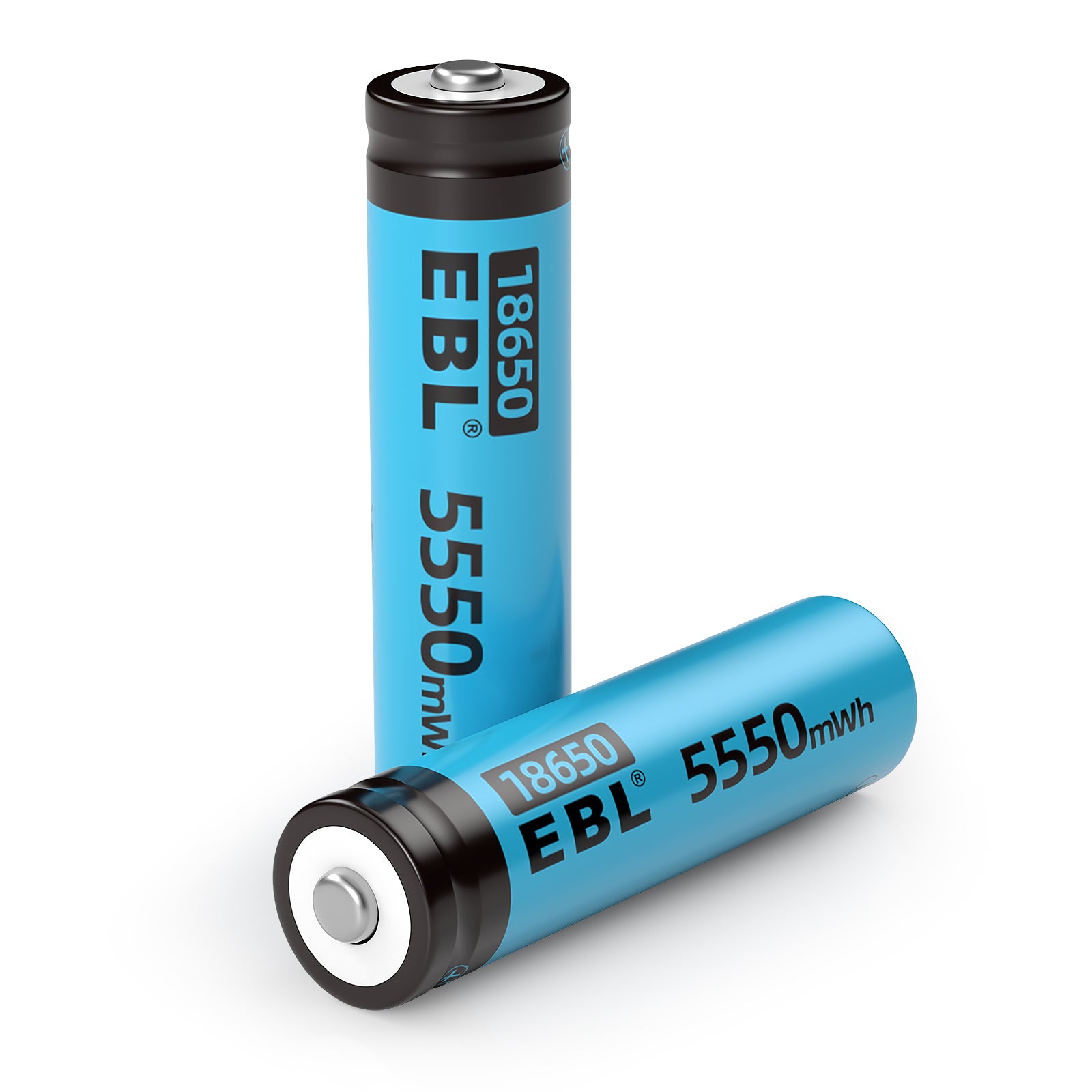 EBL 3.7V 18650 Lithium Ion Rechargeable Batteries - 3500mAh High Capacity, Long Lasting Power for Flashlights, Vape Mods, and Electronic Devices - Pack of 4
