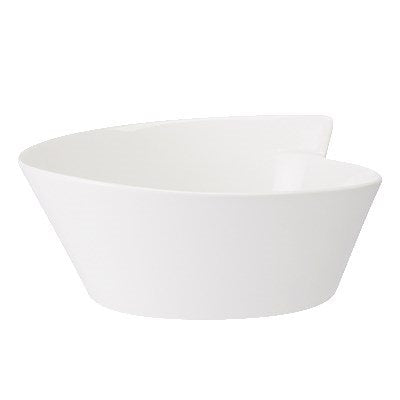 Villeroy & Boch NewWave 20.25 Oz White Bowl Set of 4 - Premium Porcelain Soup & Cereal Bowls for Dining, Entertaining & Everyday Use