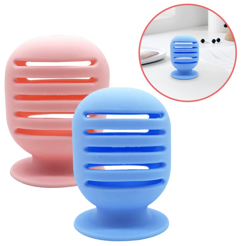 FOMIYES 2-Pack Silicone Makeup Sponge Storage Case - Travel-Friendly Beauty Egg Holder for Makeup Puffs & Blenders | Perfect for Travel, Gym, and On-the-Go Touch-Ups