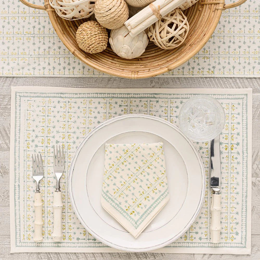 India Hicks Palm Avenue Seafoam Collection - Tropical Home Decor, Coastal Living Accessories for Beach House & Vacation Home Style