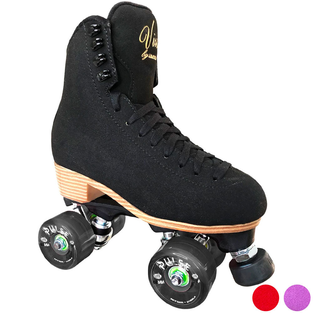 Jackson Vista Roller Skates for Women & Men - Adjustable Quad Roller Skates with Outdoor Wheels for Beginners & Pros - Perfect for Rink, Park, Street Skating & Roller Derby