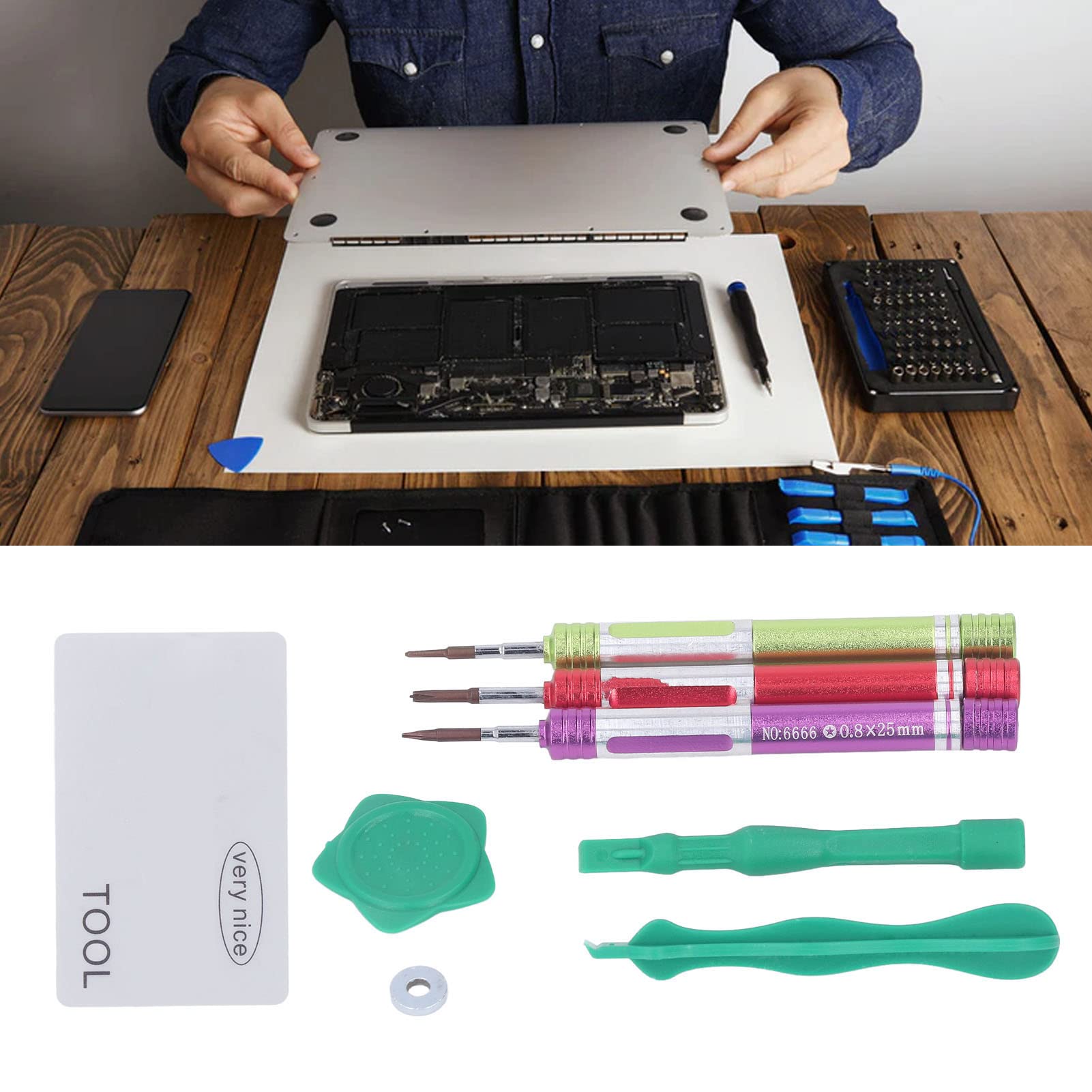 ABS Stainless Steel Mainboard Repair Tool Kit - Professional Electronics Screwdriver Set for PC, Laptop & Smartphone Device Repair | Perfect for Technicians & DIY Enthusiasts