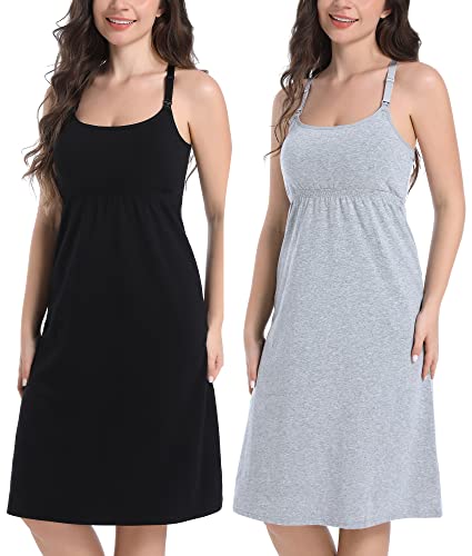 A2-black+grey (Tank Dress 2-pack)