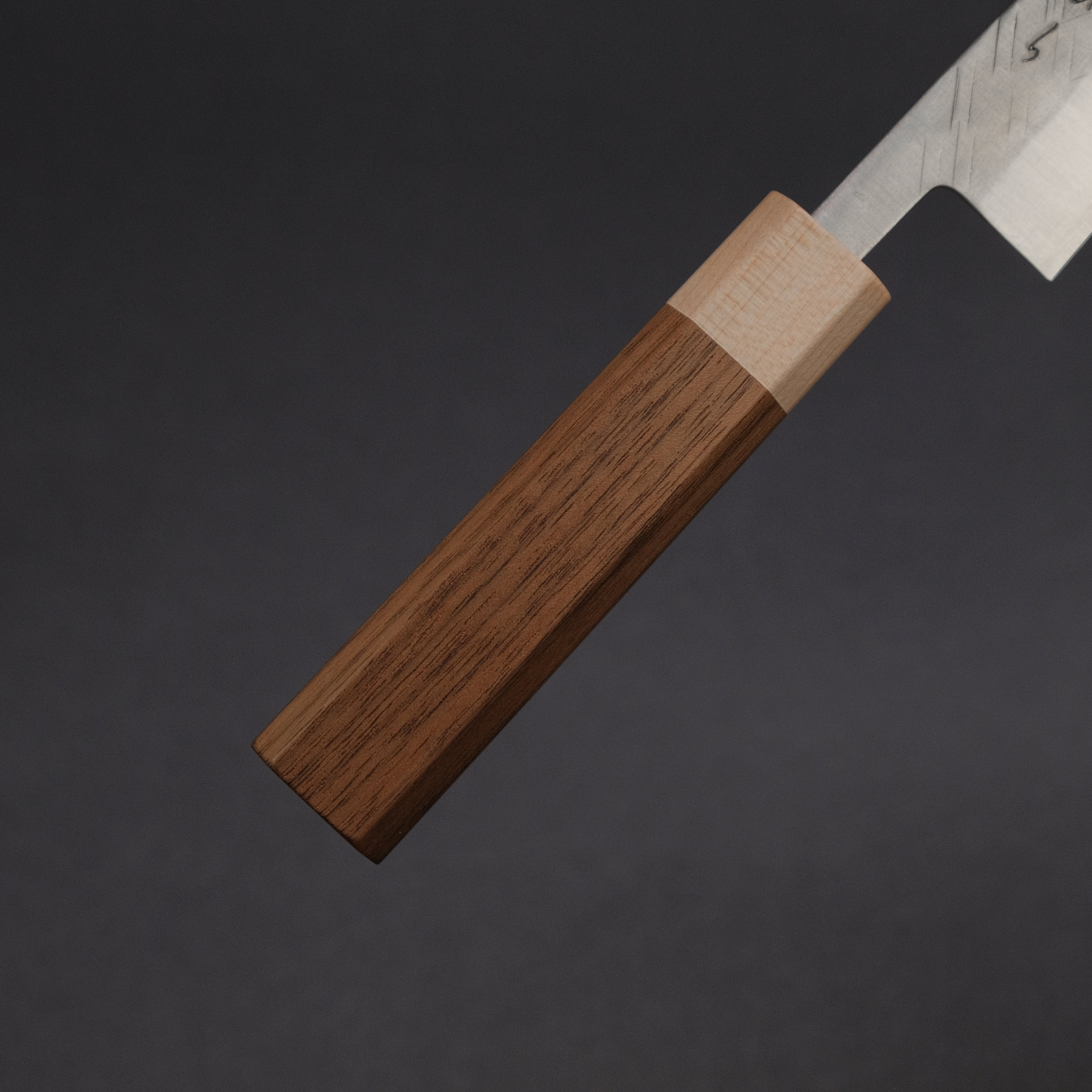 Hitohira TD SLD Tsuchime Petty Knife 135mm - Japanese Stainless Steel Blade with Walnut Handle - Perfect for Slicing, Peeling & Precision Kitchen Tasks