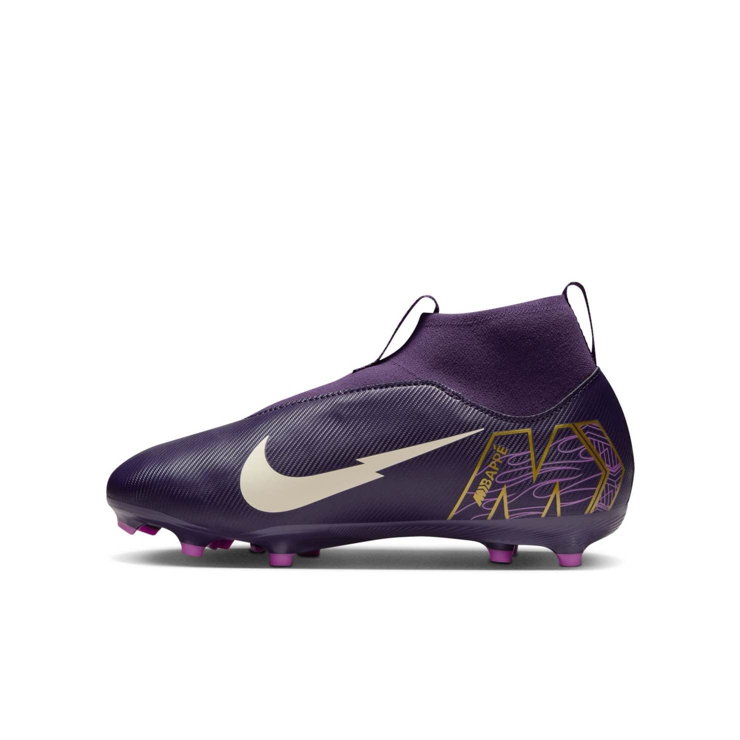Nike Jr. Mercurial Superfly 10 Academy Kylian Mbappé Soccer Cleats - Youth Football Shoes for Artificial Grass - Perfect for Training & Matches