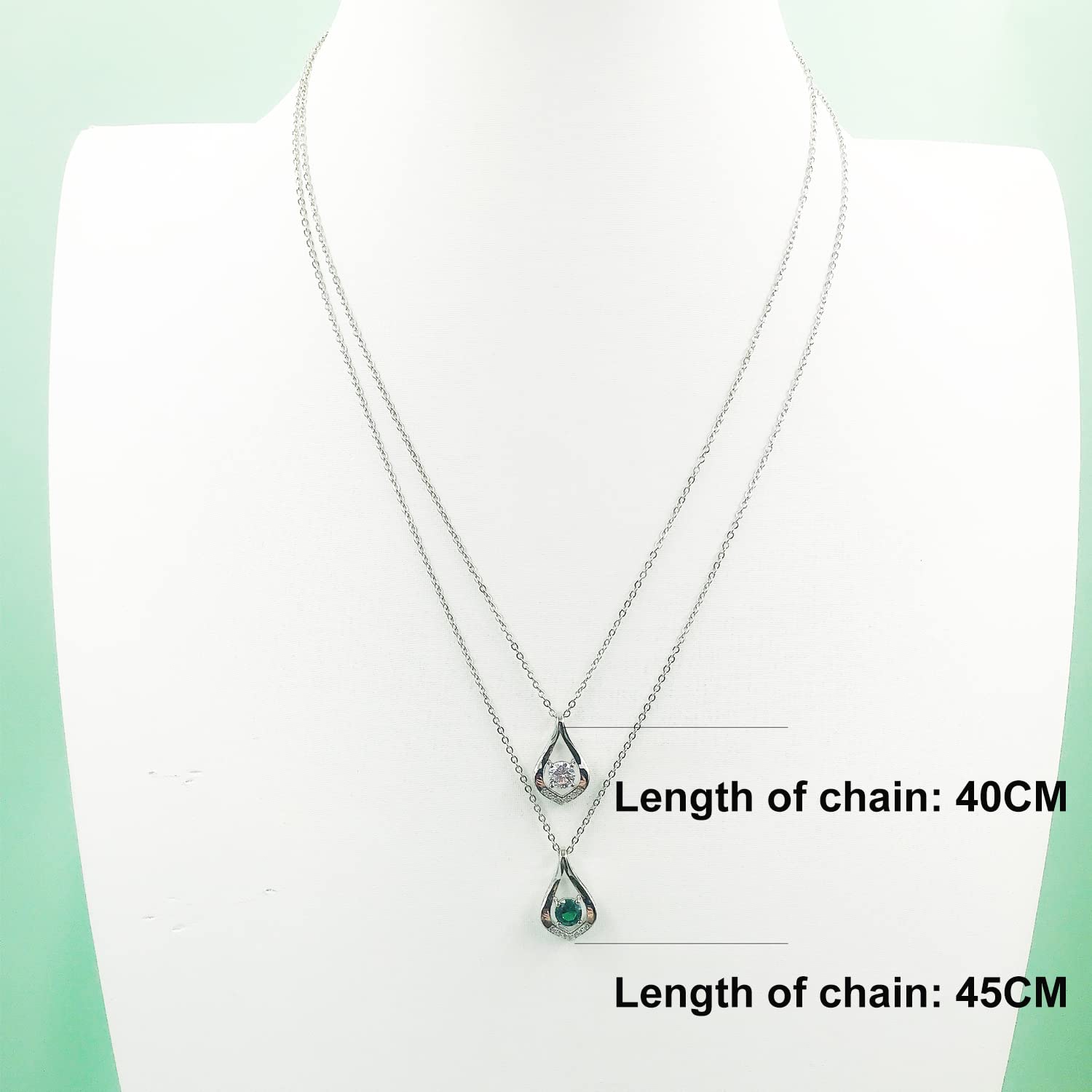 12 Months Colorful Birthstone Necklace for Women - Sterling Silver Infinity Pendant Jewelry Gift for Anniversary, Birthday, Christmas & Valentine's Day | Perfect for Everyday Wear, Special Occasions & Thoughtful Gifting