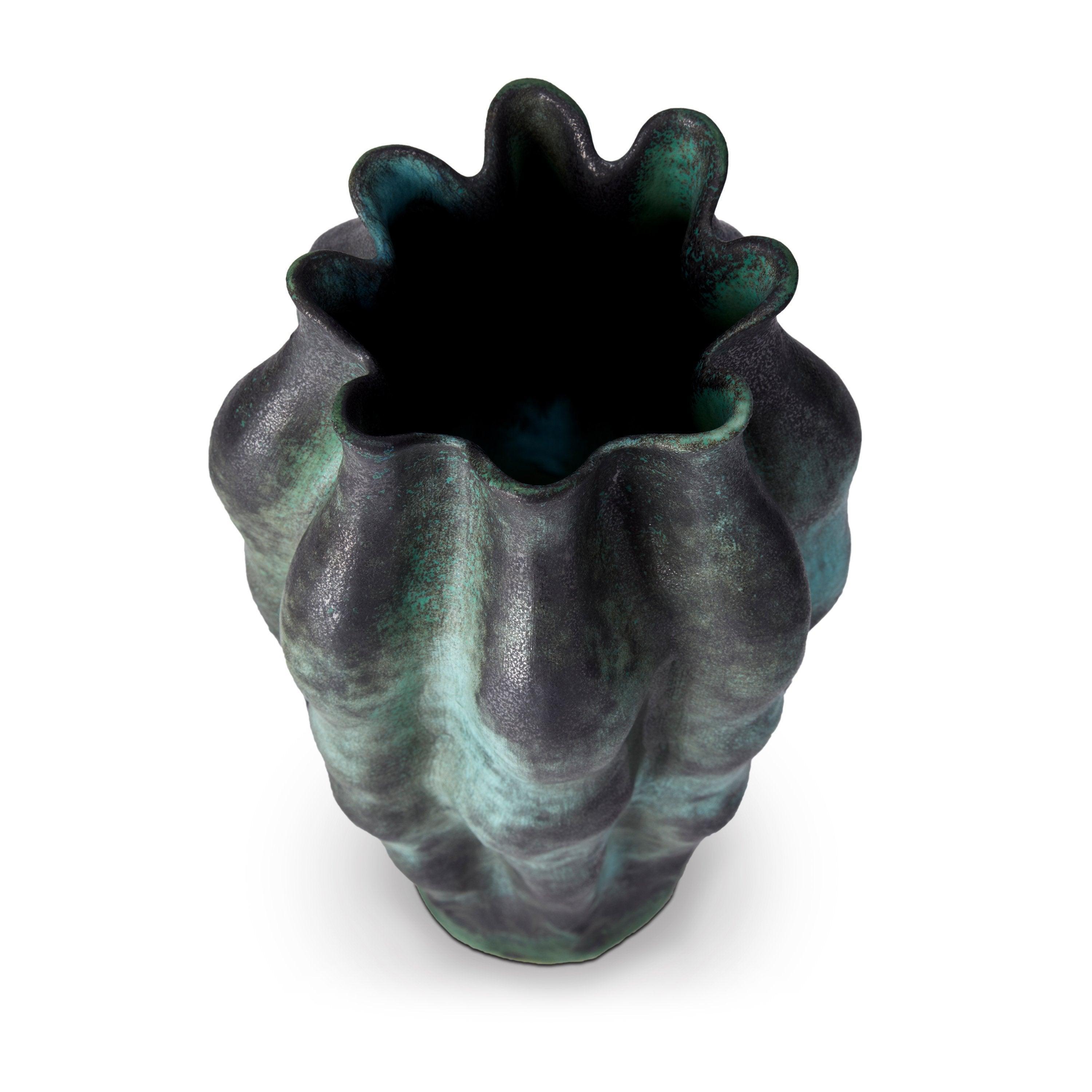 Cenote Vase - Large Handmade Ceramic Vase for Home Decor, Wedding Centerpiece, and Living Room Table Decor