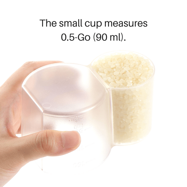 Akebono Snowman Double-Sided Rice Measuring Cup - 0.5 Go & 1 Go - Perfect for Japanese Cooking, Meal Prep & Gift Giving