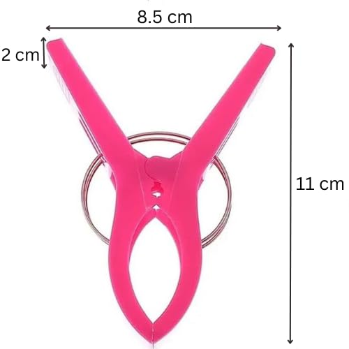 8-Piece Beach Towel Clips Set - Heavy Duty Plastic Clips for Sunbeds, Lounge Chairs, Quilts & Laundry - Secure Grip, Vibrant Colors - Perfect for Poolside, Beach, Camping & Home Use