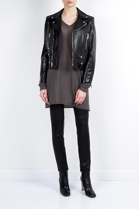 SID Women's Lambskin Leather Biker Jacket - 10X-Large Black Distressed Style | Perfect for Motorcycle Riding, Night Out & Street Fashion