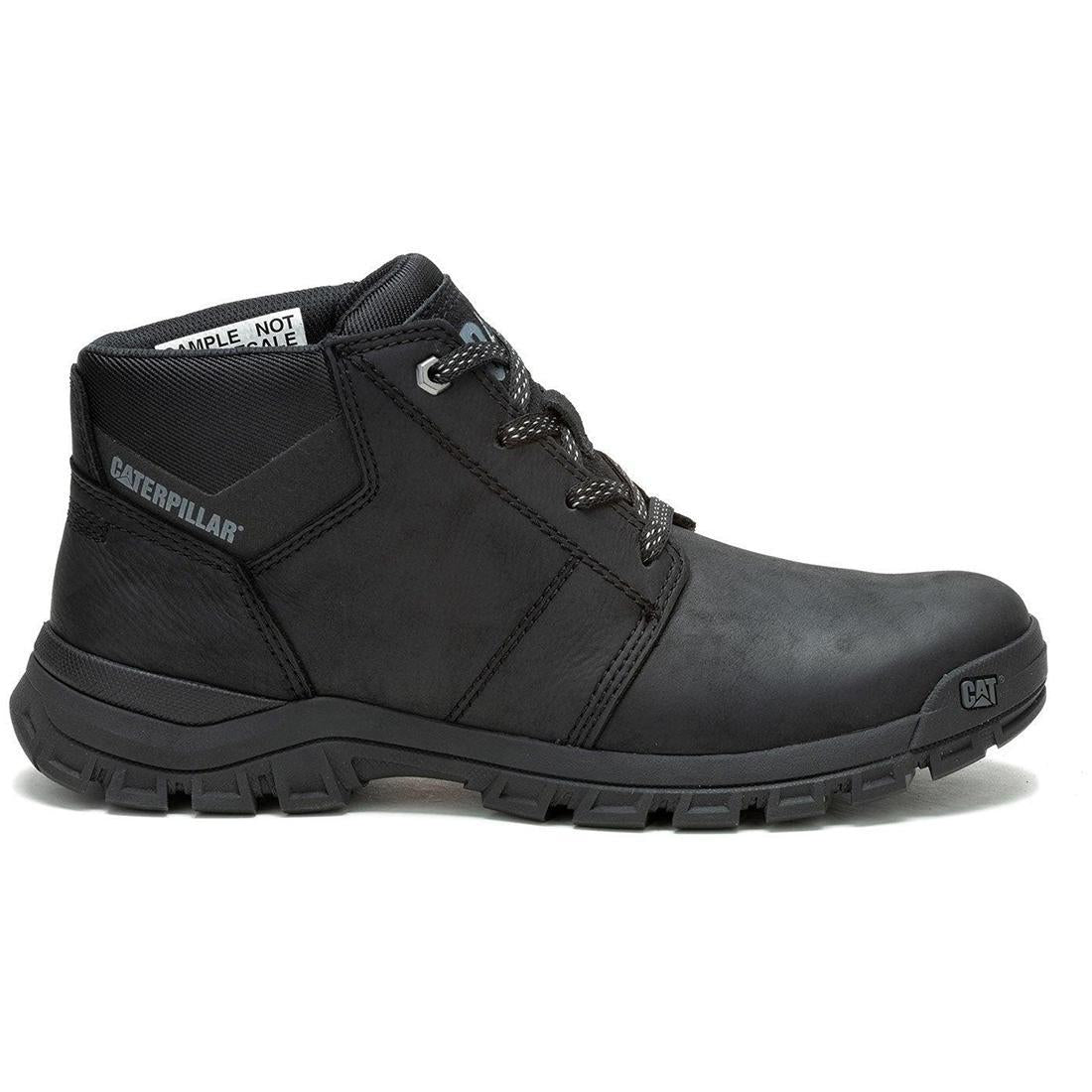 **Threshold Soft Toe Chukka Work Boots for Men - Black Leather Comfortable & Durable - Ideal for Construction, Hiking & Outdoor Work**