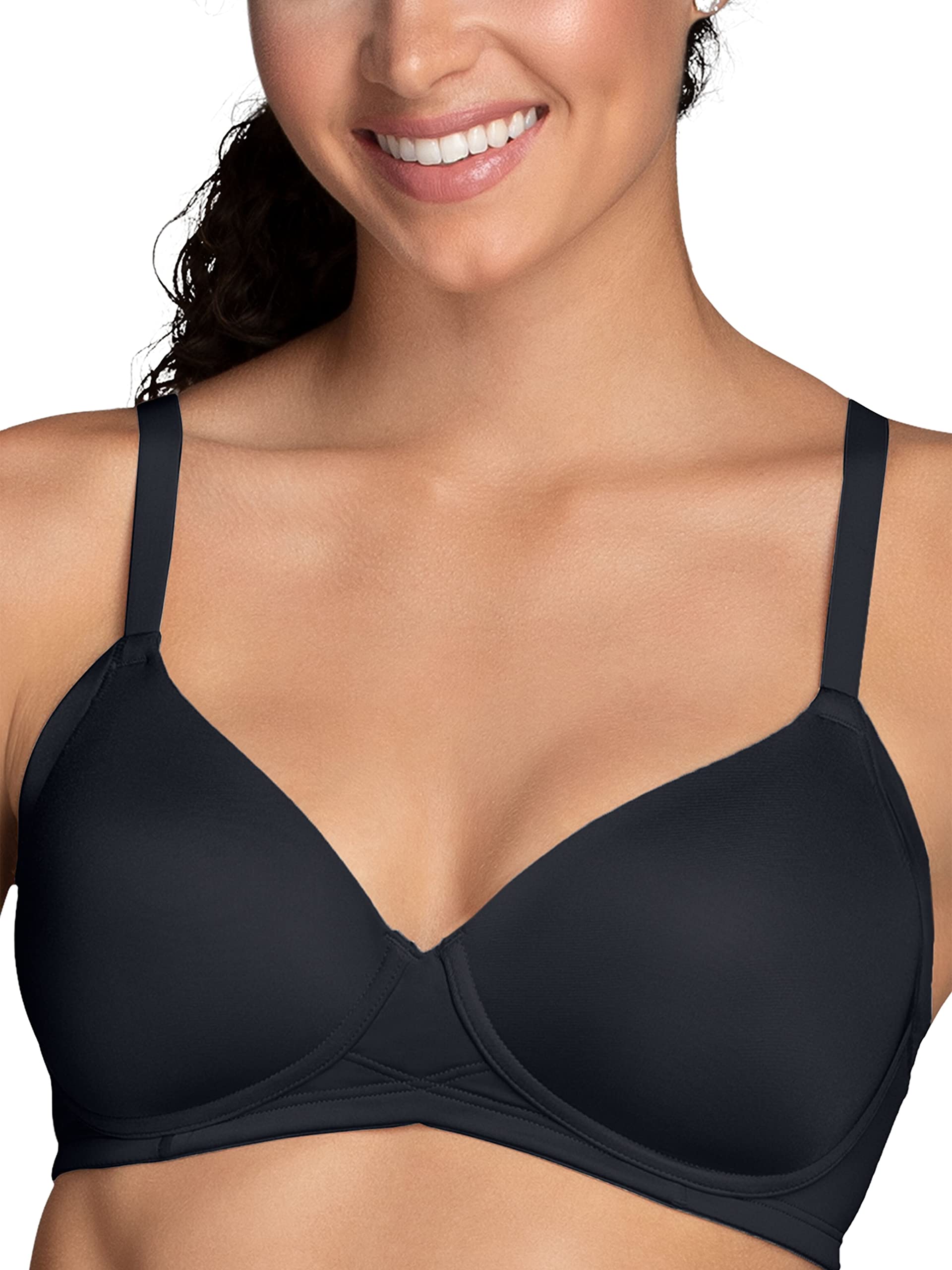 Vanity Fair Women's Comfort Bras - Seamless Underwire Bra with Side & Back Smoothing for All-Day Support | Perfect for Work, Yoga & Everyday Wear
