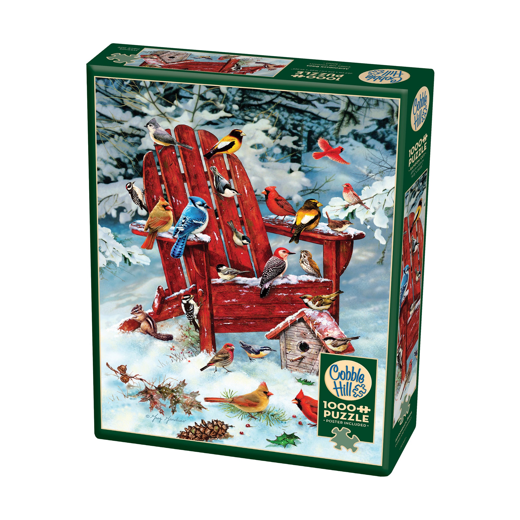 1000-Piece Cobble Hill Adirondack Birds Jigsaw Puzzle - Premium Quality Challenging Puzzle for Adults & Teens - Perfect for Family Game Nights & Relaxation