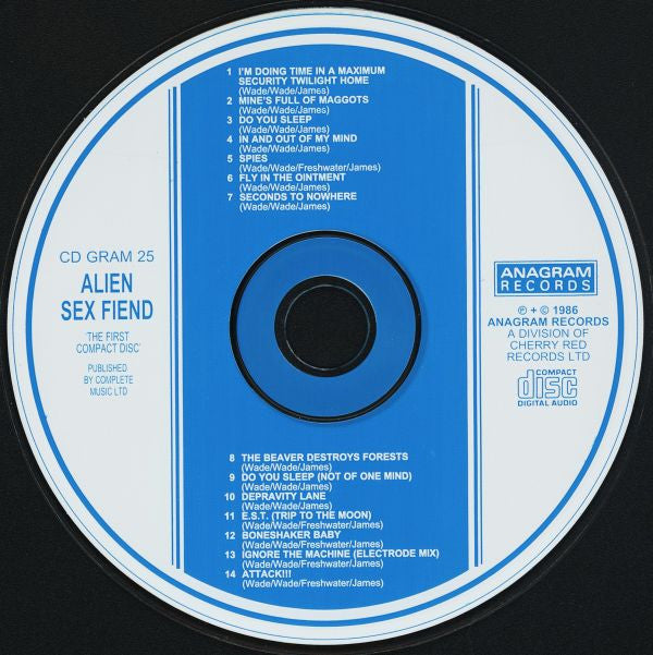 Alien Sex Fiend - The First Compact Disc (CD Album) | New or Near Mint Condition | Perfect for Collectors & 80s Goth Music Fans