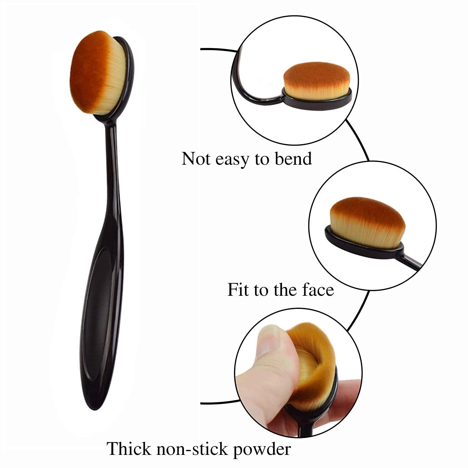 Professional 3+1 Pcs Makeup Sponge Set with Foundation Brush - Beauty Blender for Liquid, Cream & Powder - Multicolored Cosmetic Sponges for Flawless Makeup Application | Perfect for Daily Use, Travel & Professional Makeup Artists
