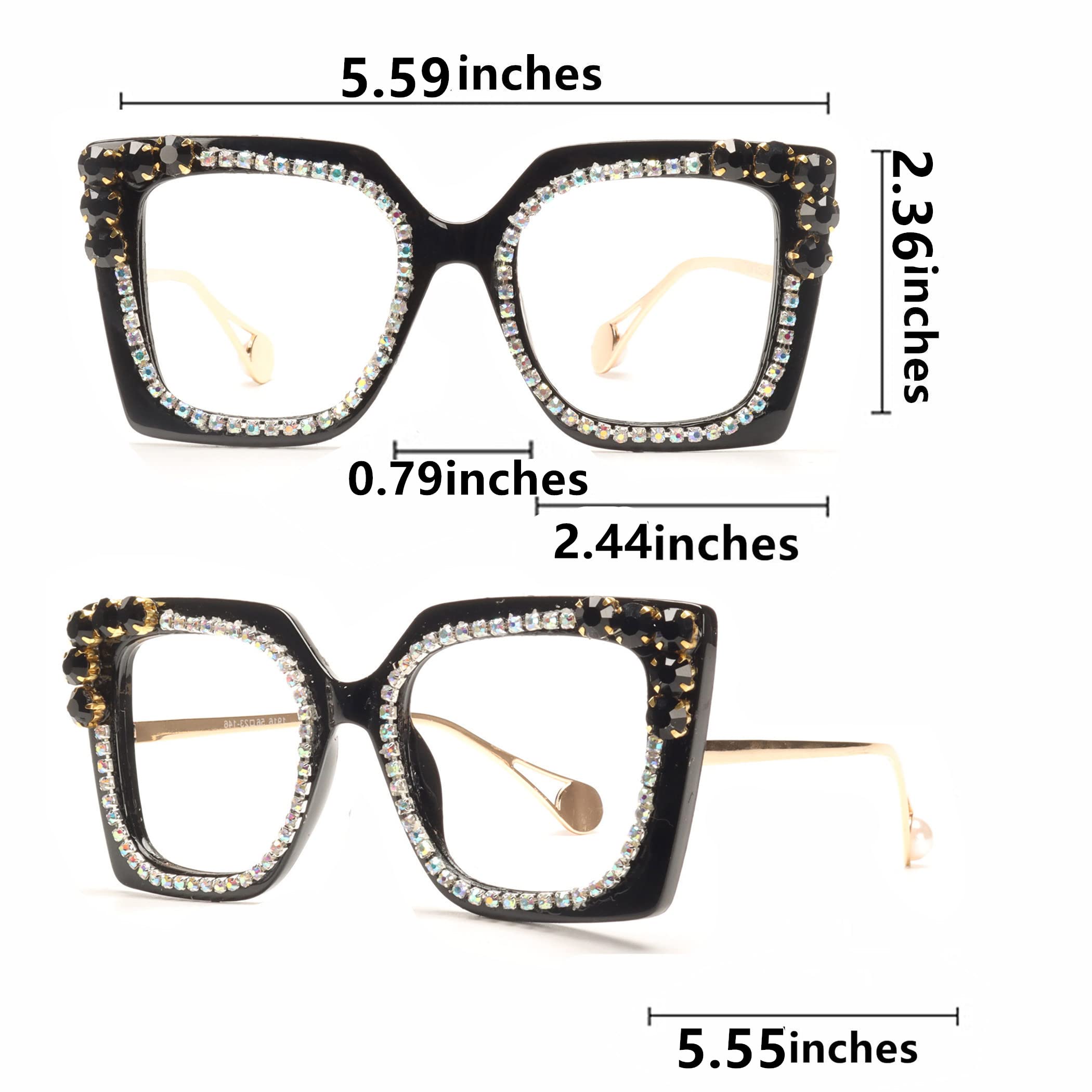 Blue Light Blocking Glasses for Women - Oversize Cat Eye Frame for Reading & Screen Use