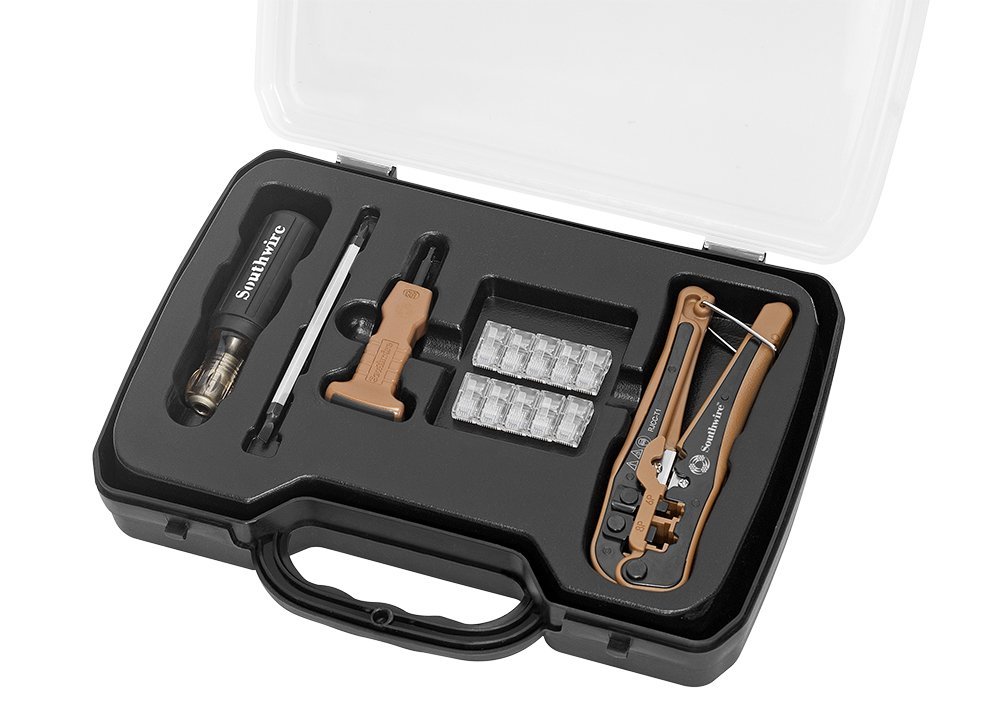Southwire 58744140 KIT-TP1 Professional Network Tool Kit for Ethernet Cable Installation & Repair - Ideal for IT Technicians, Electricians, and DIY Home Networking Projects