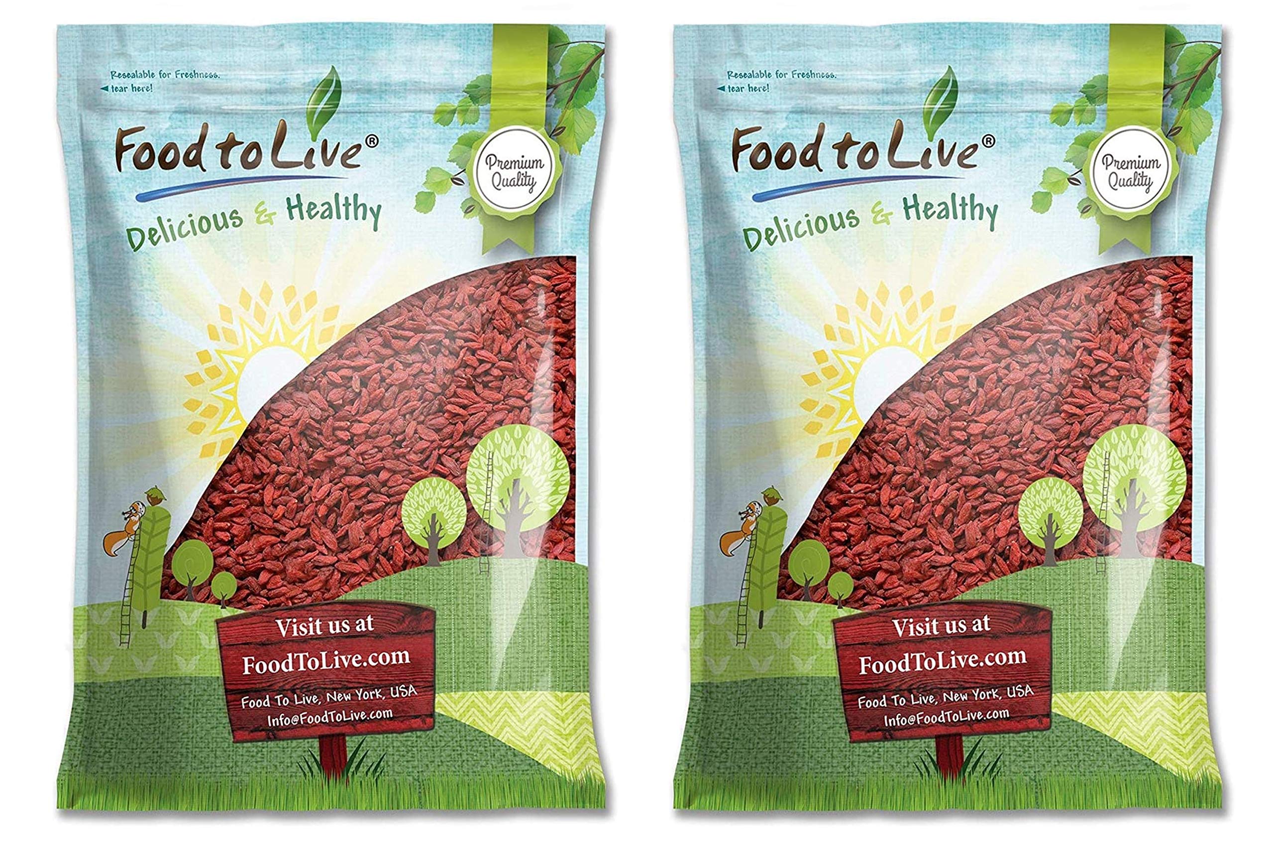 Organic Sun-Dried Goji Berries 12 lbs - Large Juicy Unsweetened Vegan Bulk - Rich in Iron, Vitamin A & C - Healthy Superfood Snack for Baking, Tea, Smoothies, Yogurt & Oatmeal - Perfect for Energy Boosting & Immune Support